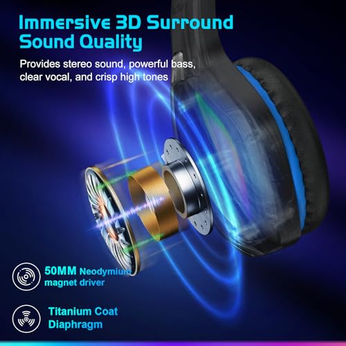 FC100 Wireless Gaming Headset with Microphone for PS5, PS4, PC, Mac, Switch P7184