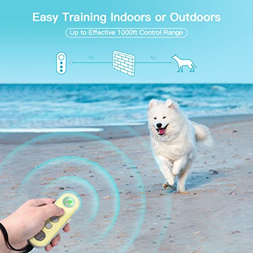 Bousnic Dog Training Collar with Remote - Waterproof Rechargeable for Small to Large Dogs M220