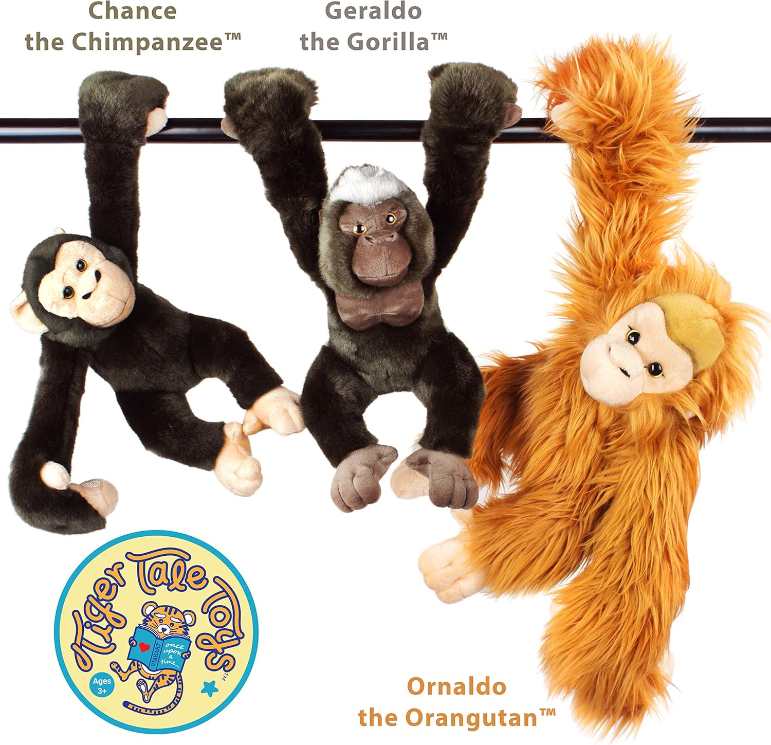 VIAHART Geraldo The Gorilla 14 Inch Stuffed Animal Plush Monkey C7512