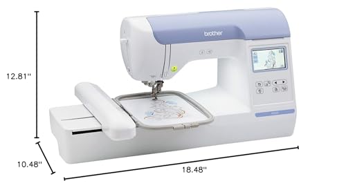 Brother PE800 Embroidery Machine with 5" x 7" Hoop Area and LCD Touchscreen K35414