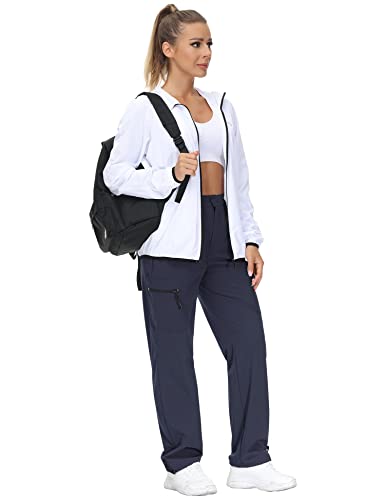 VVK Women's Hiking Cargo Pants Lightweight Quick Dry Zipper Pockets H130