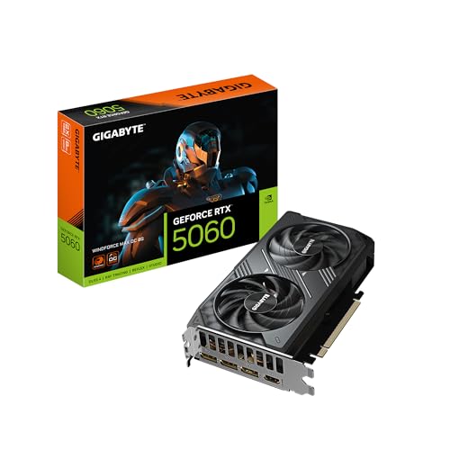 GIGABYTE GeForce RTX 5060 Gaming OC 8G Graphics Card, 8GB GDDR7, WINDFORCE Cooling M838