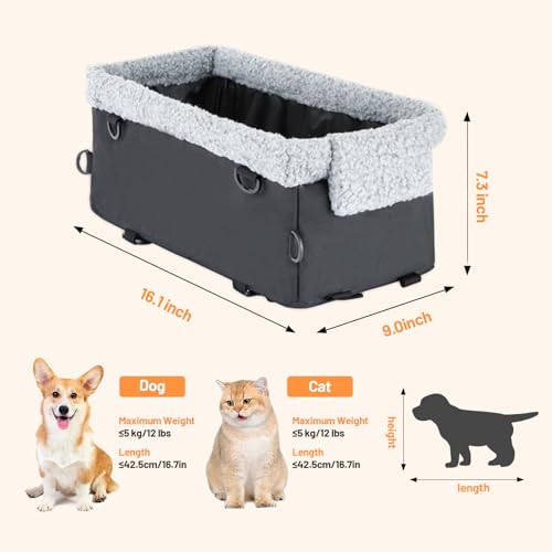 Dog Car Seat for Small Dogs with Metal Frame C180464