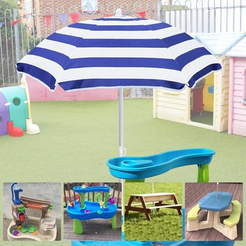Kids Water Table Cover Outdoor Play Heavy-Duty 600D Waterproof Blue Q47935