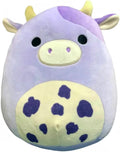 Squishmallows 8"" Bubba The Cow, Medium, Purple
