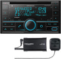 KENWOOD DPX505BT Double DIN in-Dash CD Car Stereo. AM/FM with Bluetooth, Amazon Alexa Voice Control, High-Contrast 3-line Display with Variable-Color Illumination Plus SXV300V1 SiriusXM Tuner