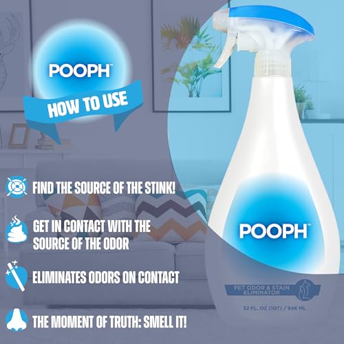 Pooph Pet Odor Eliminator 32oz Spray for Dogs and Cats B2717