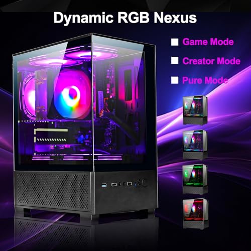 LXZ Desktop PC AMD Ryzen 7-5700G 16GB RAM 512GB SSD Tower White E962358