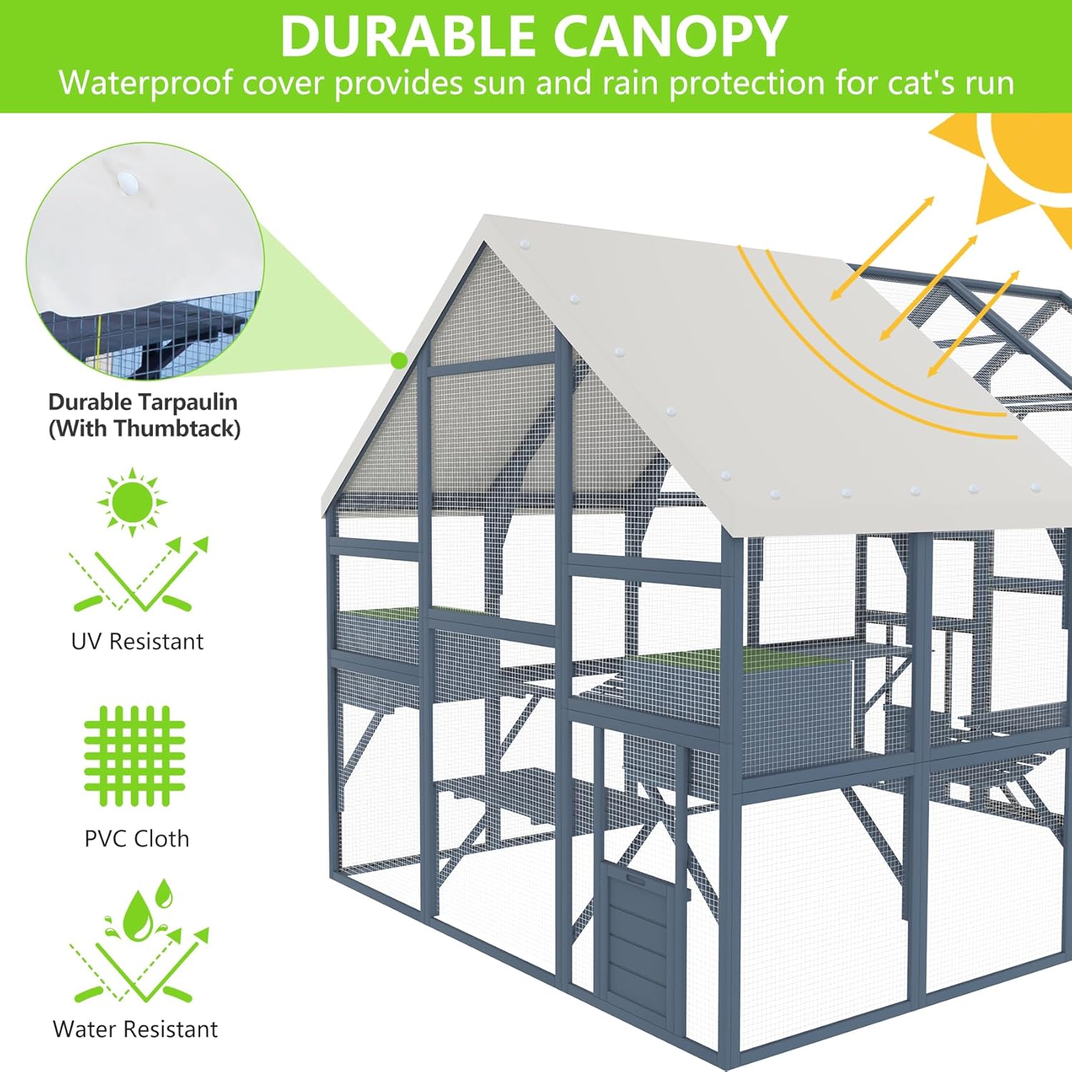 Outdoor Cat Enclosure Large Catio K37510