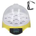 Mini Egg Incubator 7 Eggs, Poultry Hatcher Machine with Temperature Control, General Digital Incubators Breeder for Hatching Chicken Quail Birds Eggs (US Plug 110V)