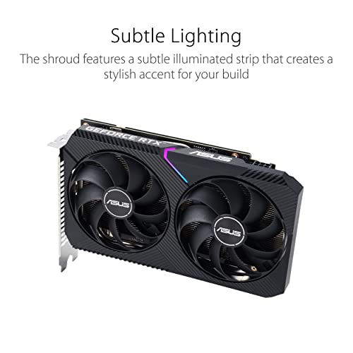 ASUS Dual NVIDIA GeForce RTX 3050 6GB OC Edition Gaming Graphics Card B93321