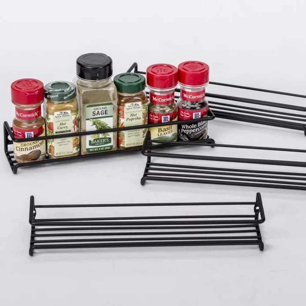 Koovon Spice Rack Organizer 4 Tier Wall Mount for Cabinet P729482