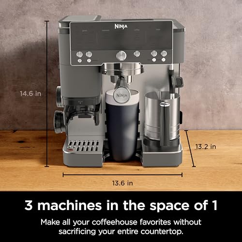 Ninja Luxe Café Premier Series Espresso Machine and Drip Coffee Maker, Stainless Steel P86793