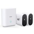 AOSU Security Cameras Wireless Outdoor, 5MP Ultra HD Wireless Security Camera System, 2 camera kit with 166° Wide Angle, 240-Day Battery Life,Spotlight Camera, 32G Local Storage, No Monthly Fee