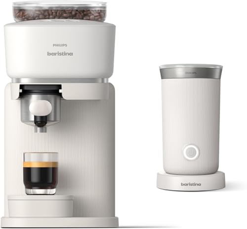 Philips Baristina Espresso Machine with Milk Frother, Black D833