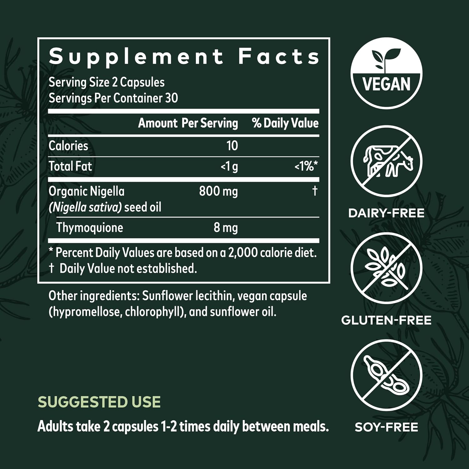 Gaia Herbs Oil of Oregano & Black Seed Oil - 60 Vegan Liquid Phyto-Capsules D24458