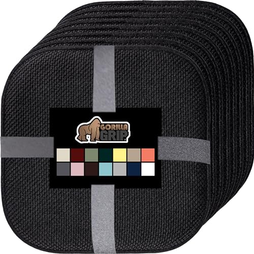 GORILLA GRIP Slip Resistant Chair Cushions, Memory Foam, Set of 2, Beige W525