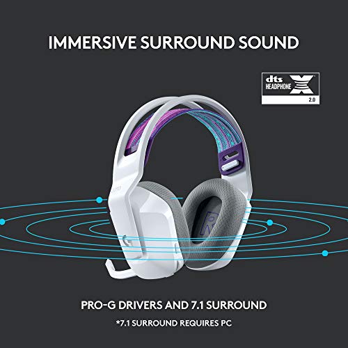 Logitech G733 Lightspeed Wireless Gaming Headset – Black, PC, PS5, PS4, Switch F9206