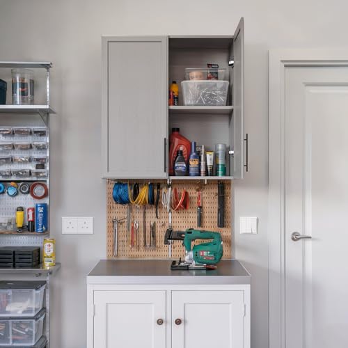 FIMELLO 30" White Wall Cabinet with Adjustable Shelf W977
