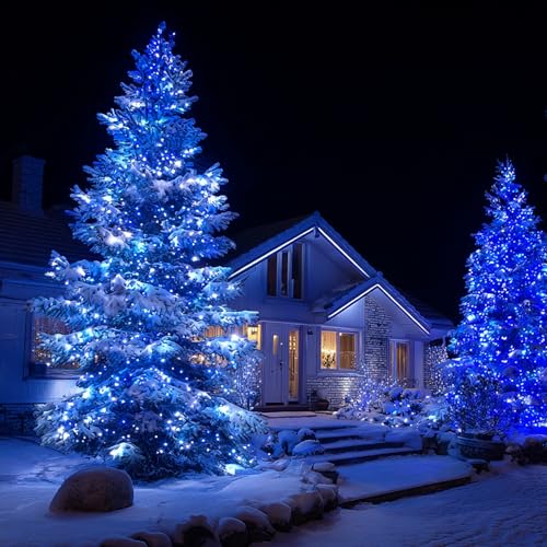 TW SHINE Halloween Lights 328FT Outdoor String Lights with Remote, Purple & Orange F53527
