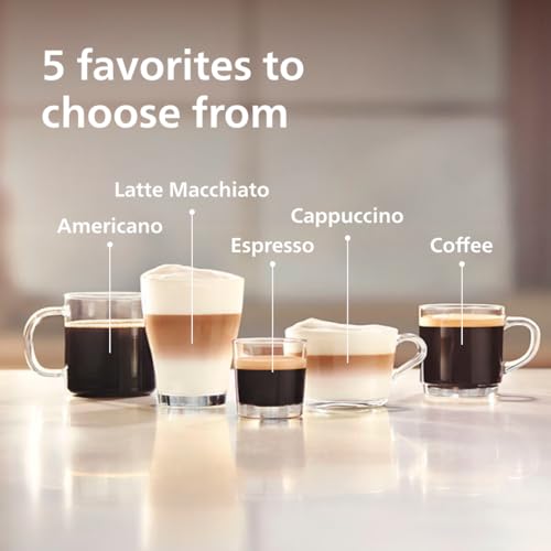 Philips 3200 Series Fully Automatic Espresso Machine with LatteGo, Black (EP3241/54) U11280