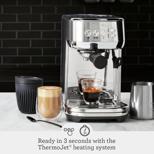 Breville Bambino Plus Espresso Machine BES500BSS, Brushed Stainless Steel D96702