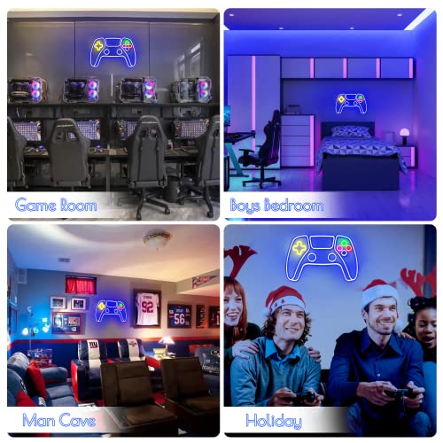 Kavaas Gaming Neon Sign Mushroom Wall Decor for Game Room, Red K6405