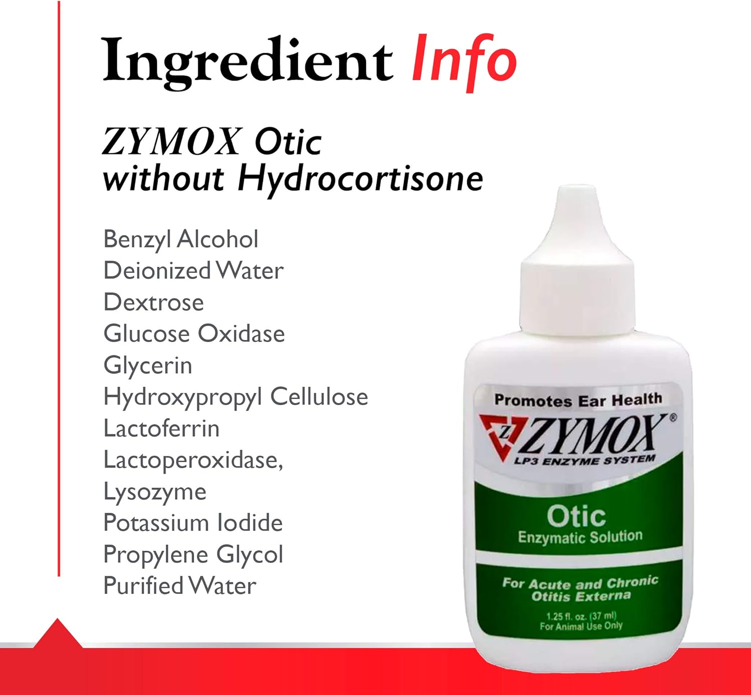 Zymox Otic Enzymatic Solution for Dogs and Cats, 8oz S218245