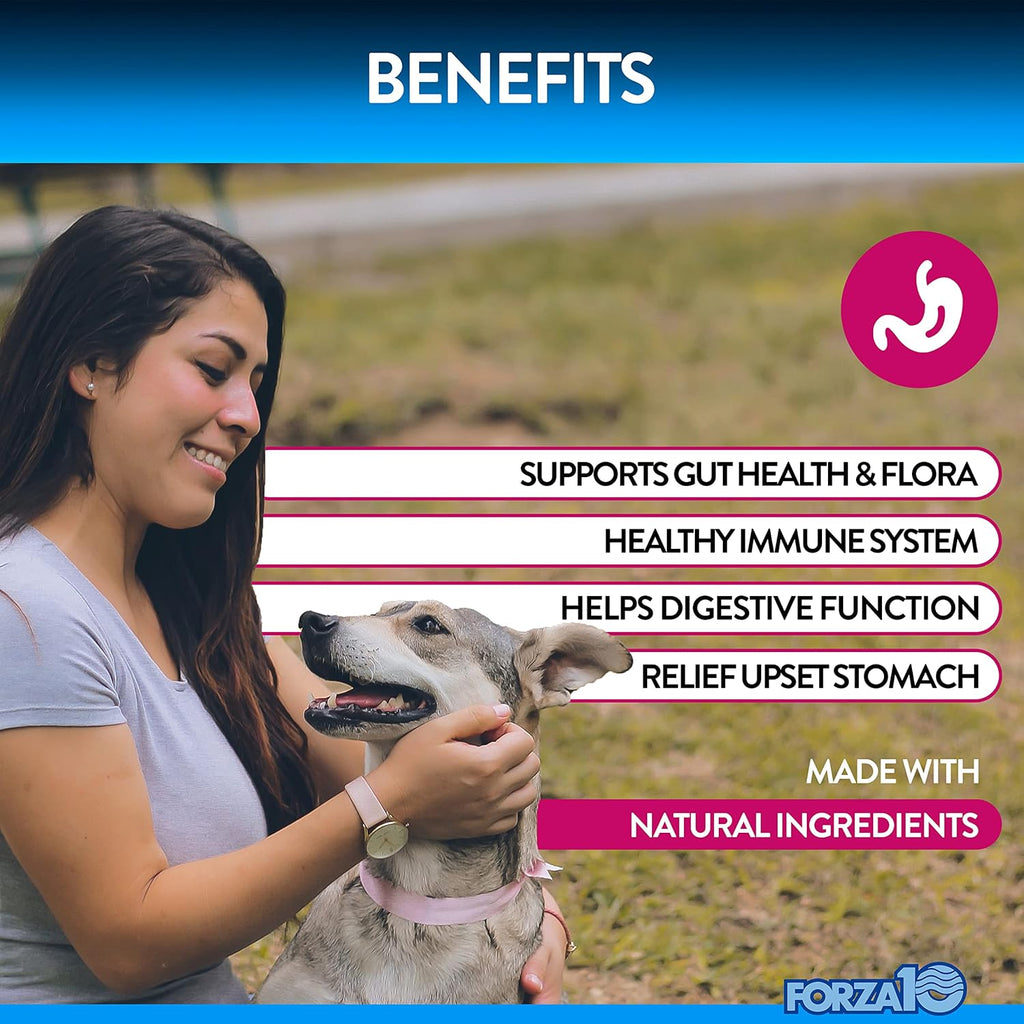 Forza10 Dog Probiotics and Digestive Enzymes Chews, Duck Flavor, 90 Ct. I761261