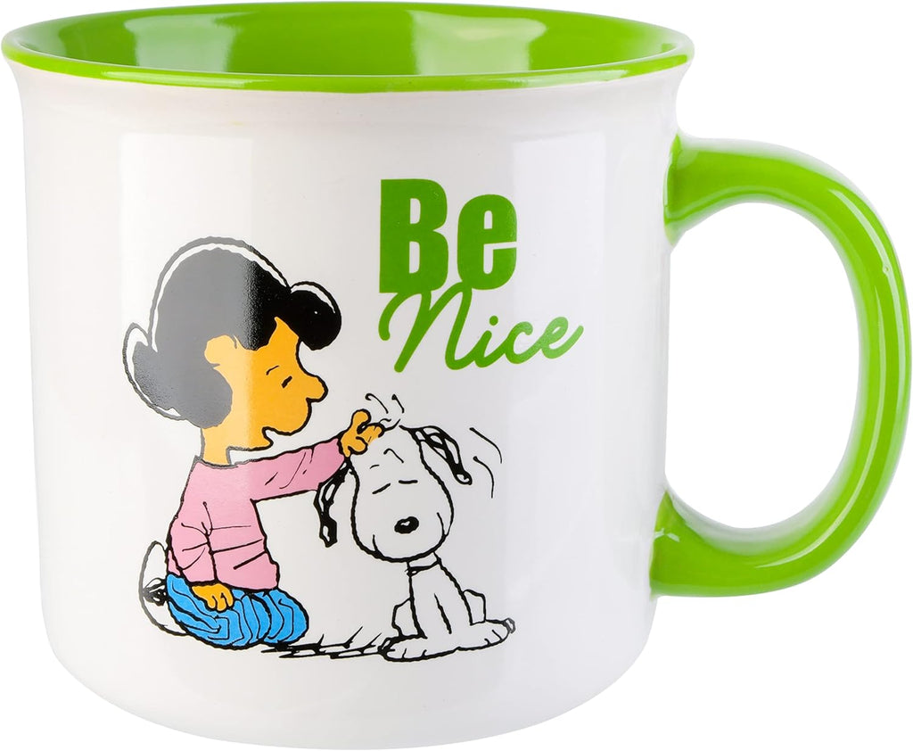 Snoopy Gentle Reminders Camper 21oz Stoneware Mugs, 4-Pack A32066