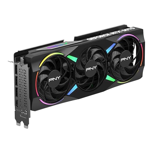 PNY NVIDIA GeForce RTX 5070 12GB ARGB Overclocked Triple Fan Graphics Card Q98989