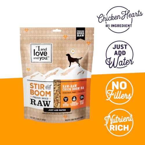 I AND LOVE AND YOU Stir and Boom Freeze Dried Raw Dog Food Beef 1lb T89120