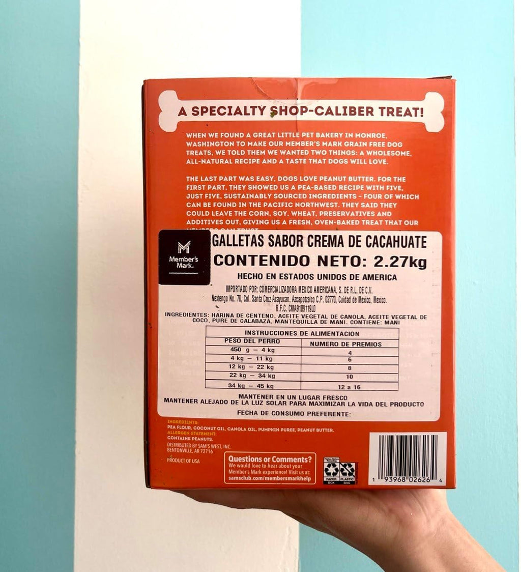 Member's Mark Grain Free Dog Treats Peanut Butter 5 lb X581