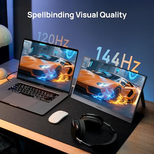 ARZOPA 16.1'' 144Hz Portable Gaming Monitor, 1080P FHD, HDR L526