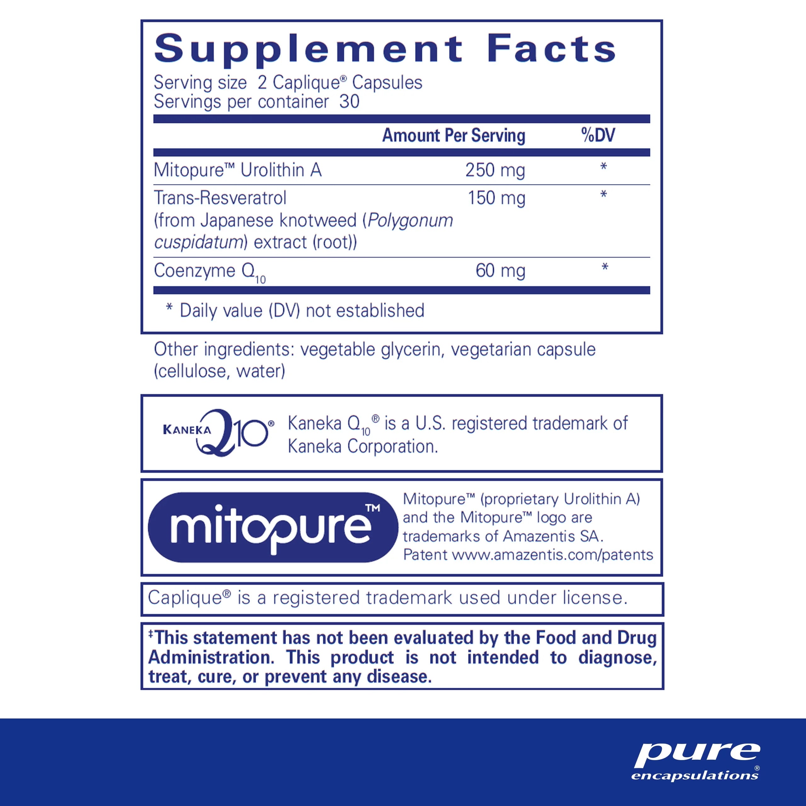 Pure Encapsulations Renual Muscle Function & Cellular Energy Support, 60 Capsules U632331