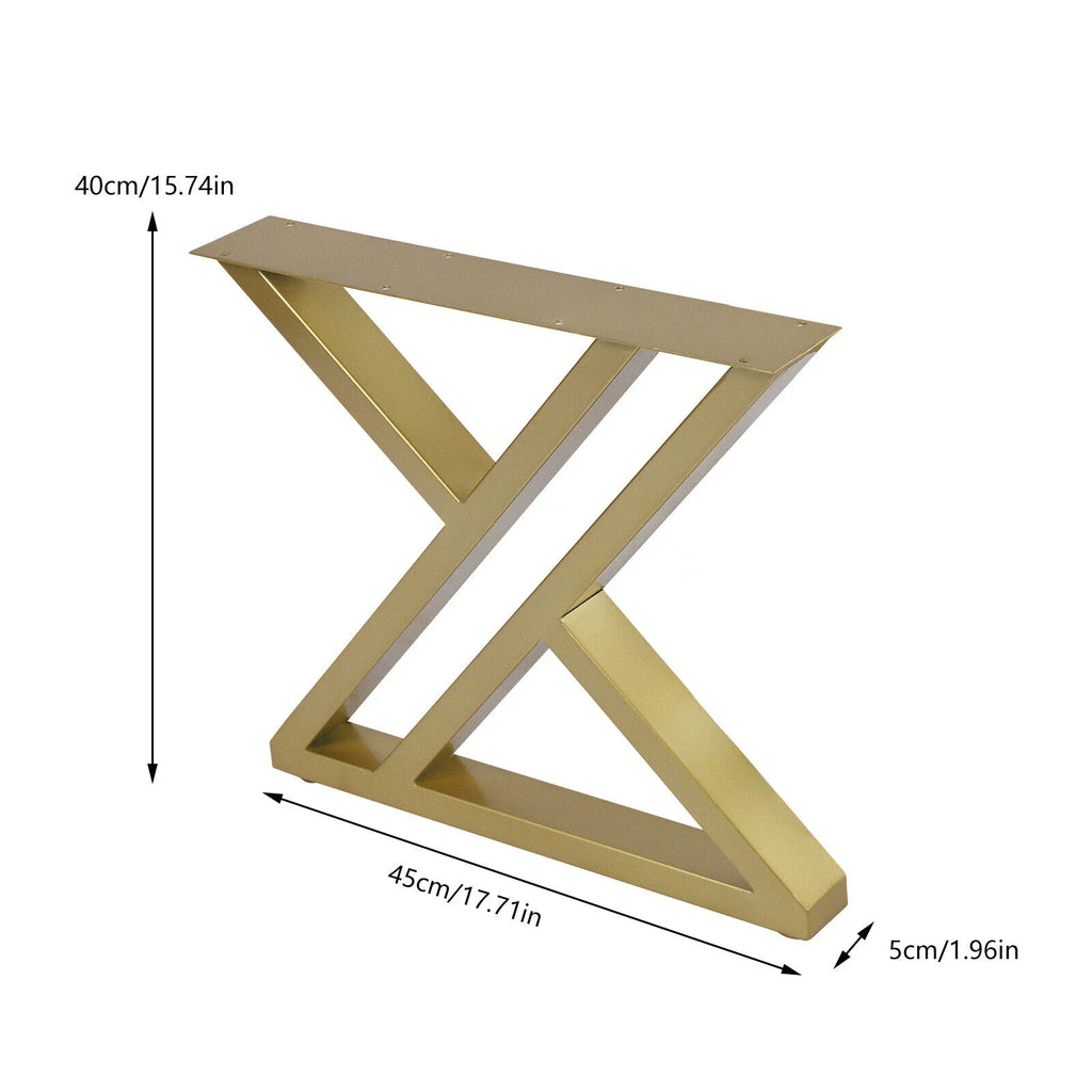 16" Metal Table Legs for Dining Coffee Desk, Gold C292