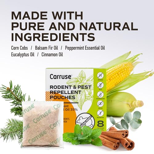 Peppermint Oil Rodent Repellent Pouches for Home Pest Control, 8 Count D7748