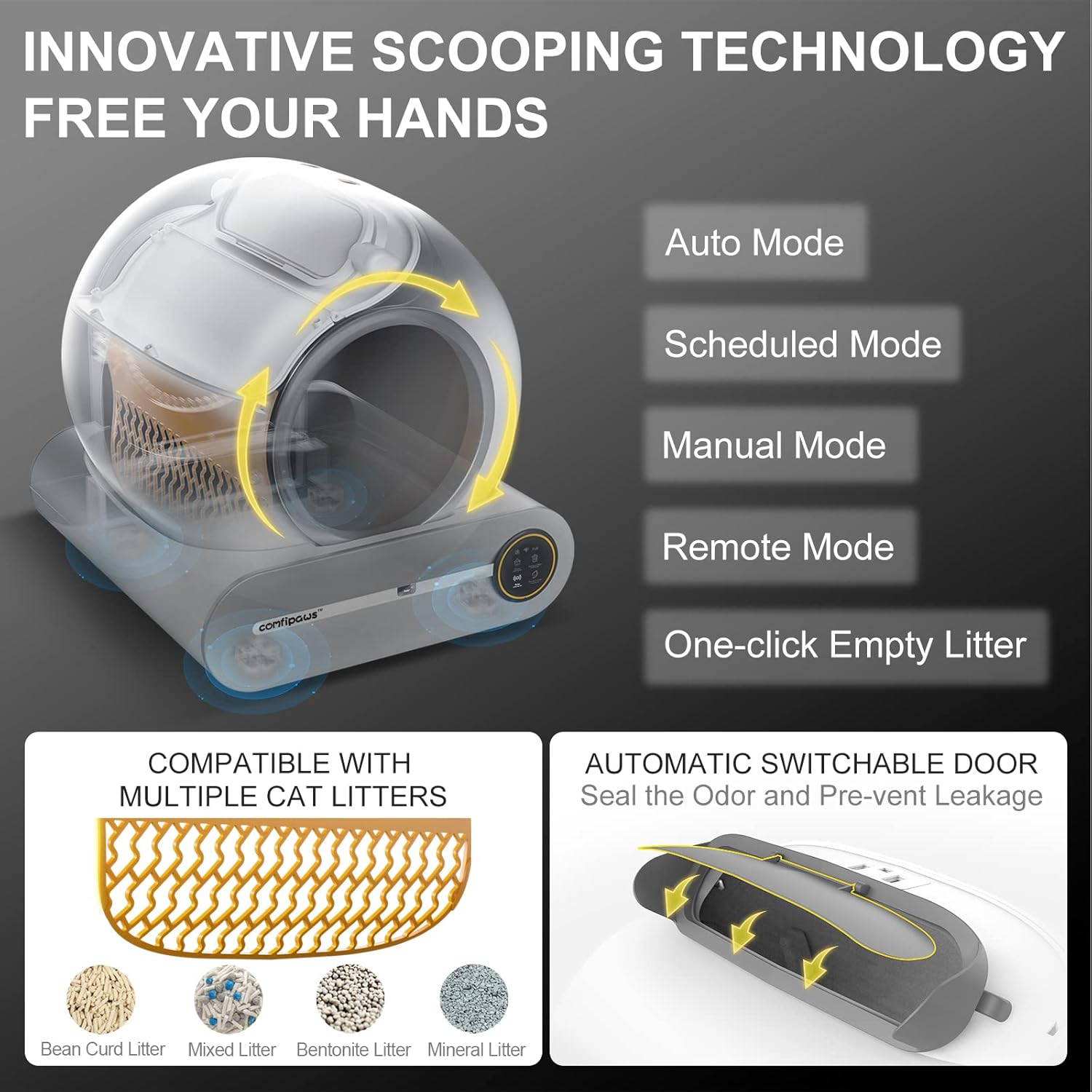 Automatic Cat Litter Box Self Cleaning with APP Control K191540