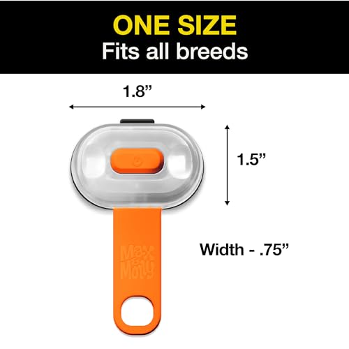Max & Molly Rechargeable LED Dog Collar Light, Waterproof Silicone J519