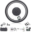 26" 48V 1000W Electric Fat Bike Conversion Kit Rear Wheel E-Bike Hub Motor Conversion Kit with LCD Display for Fat Tire Bike Frame Ebike Wheel Kit Cycling Brushless Gearless Hub Motor Kit