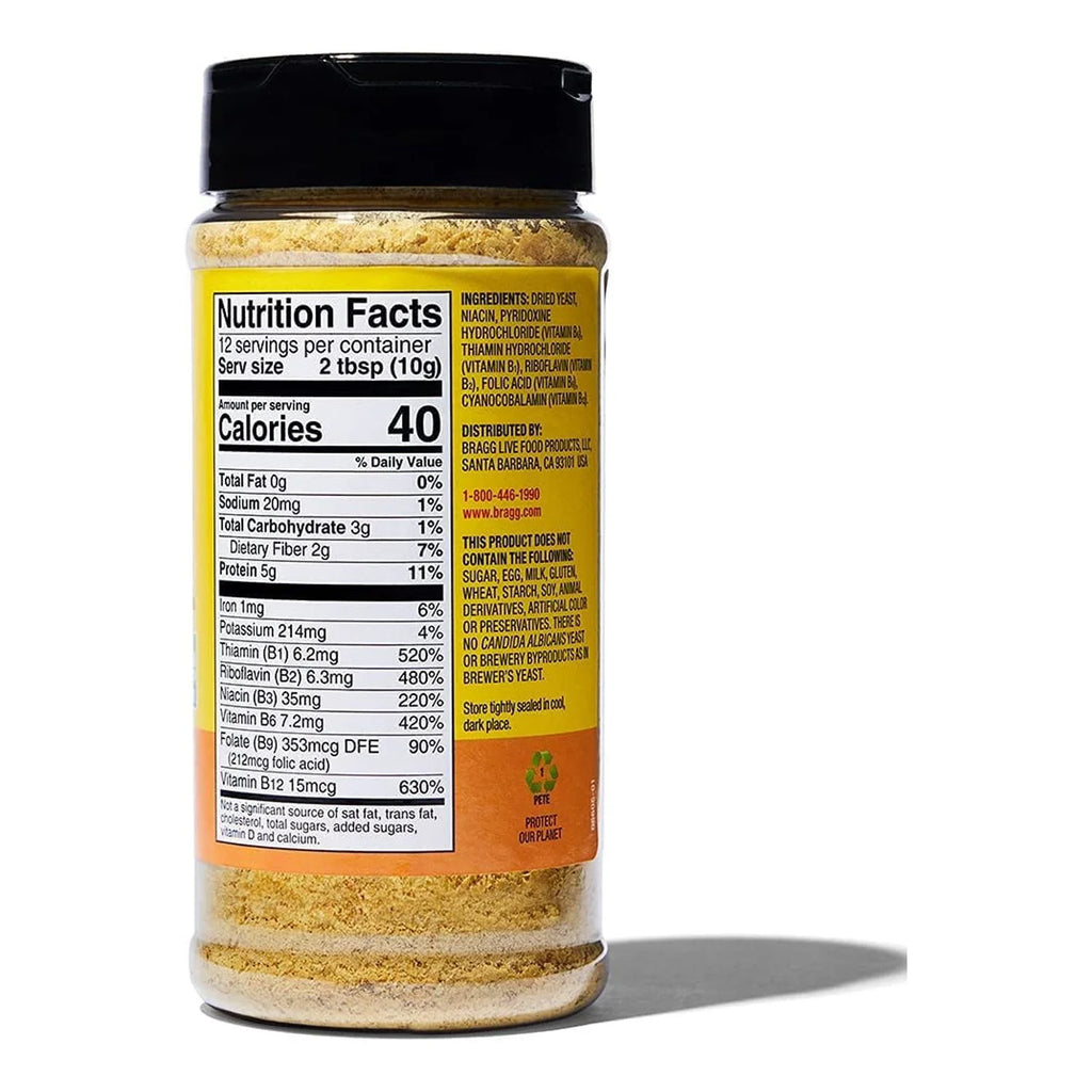 Bragg Nutritional Yeast Seasoning, Vegan Gluten Free Cheese Flakes, 4.5 oz 3-Pack M608699