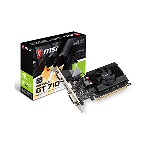 MSI Gaming GeForce GT 710 2GB GDDR3 Low Profile Graphics Card U3703