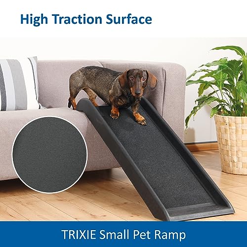 TRIXIE 39-in Portable Pet Ramp, Non-Skid, Black N676969