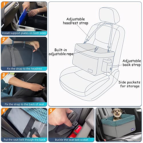 Pet Car Seat for Small Dogs & Cats 20lbs with Adjustable Leash X12424