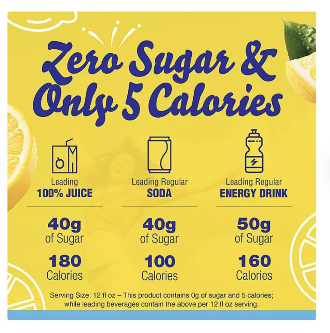 Crystal Light Lemonade Drink Mix - 8.6 oz - 16 ct - 2 pk (32 ct total) packed by TOOZOON