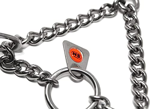 Herm Sprenger Stainless Steel Prong Dog Training Collar with Swivel, 3.2mm x 23in X79550