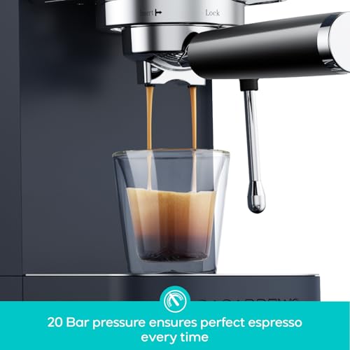 CASABREWS 3700 Essential Espresso Machine 20 Bar, Stainless Steel, Silver D8468