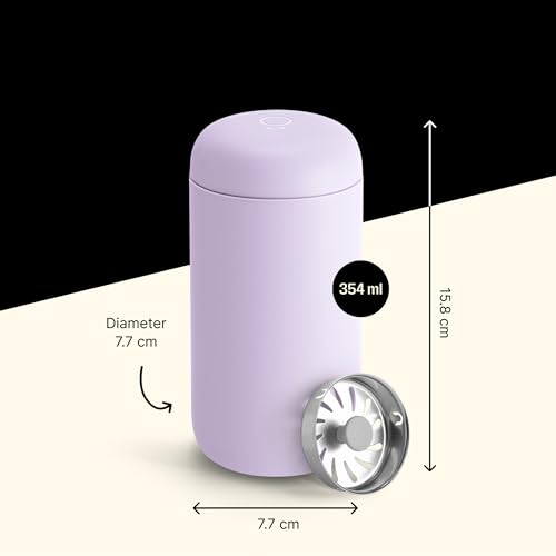 Fellow Carter Move Travel Mug 12 oz - Vacuum-Insulated Stainless Steel with Ceramic Interior R11722