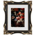 Black Vintage Picture Frame with Mat for 5x7 or 8x10 Photos E9622