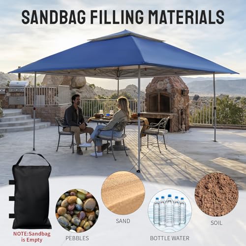 CROWN SHADES 13x13 Pop Up Gazebo with Wheeled STO-N-Go Cover Bag (Grey) N449398